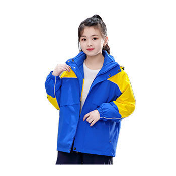 中小學生沖鋒衣校服春秋裝男女童三件套兒童班