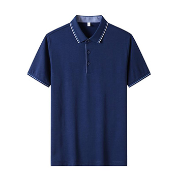 高檔桑蠶絲混紡polo衫  輕薄舒適  品質(zhì)感強(qiáng)  商務(wù)時(shí)尚  撞色款